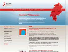 Tablet Screenshot of aids-hilfe-hessen.de